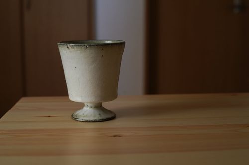 平井悠一 作家鉢 植木鉢 ① 平井悠一 - 陶工房つばめ | ゴブレット / 白 | hinode - Buyee, an
