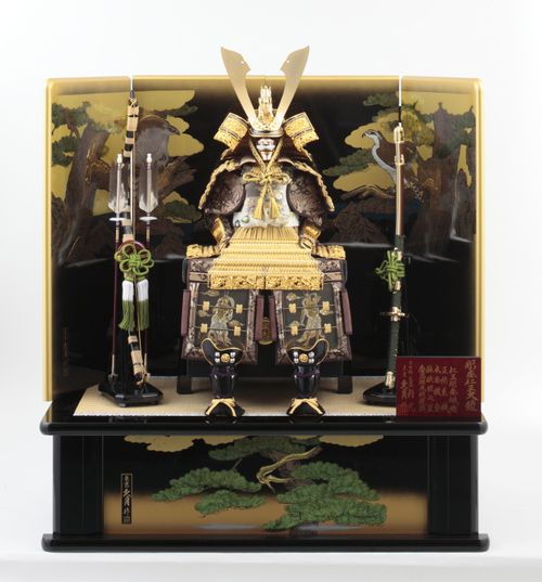 彫金仁王大鎧飾り 正絹緋縅12号 利光監製 | kyugetsu_onlinestore