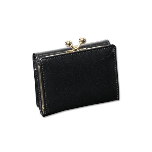 MARY QUANT テクスチャーエナメルレザー ミニウォレット新品 エナメルレザー ミニウォレット（ブラック） | MARY QUANT