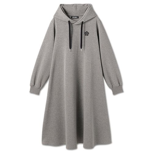 ダンボールニットフレアパーカ ワンピース（グレー） | MARY QUANT