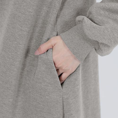 ダンボールニットフレアパーカ ワンピース（グレー） | MARY QUANT