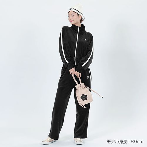 ベロアジャージライン ジャケット（ブラック） | MARY QUANT ONLINE