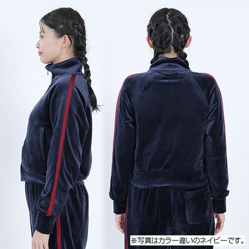 ベロアジャージライン ジャケット（グレー） | MARY QUANT ONLINE SHOP