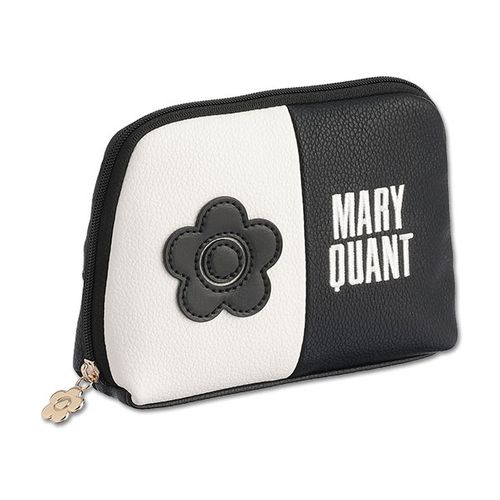【国内発送】MARYQUANT バイカラーデイジーロゴティッシュケース バイカラーデイジーロゴ スクエアティッシュケース（ブラック
