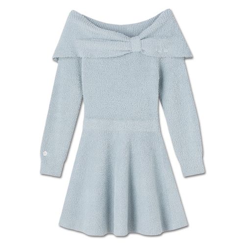 ダンボールニットフレアパーカ ワンピース（グレー） | MARY QUANT