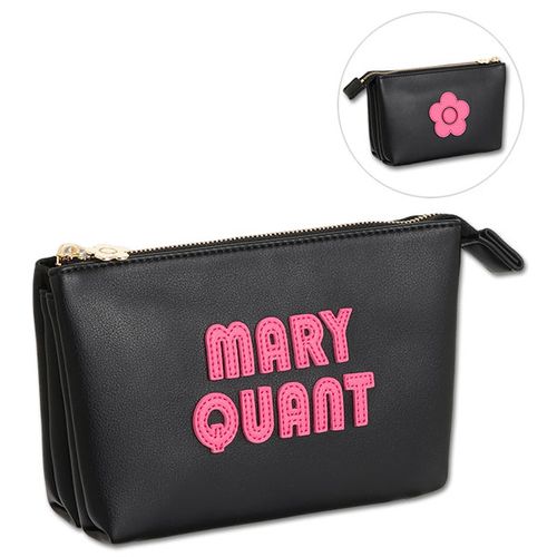 サフィアーノパール 3ポケットポーチ（パールピンク） | MARY QUANT