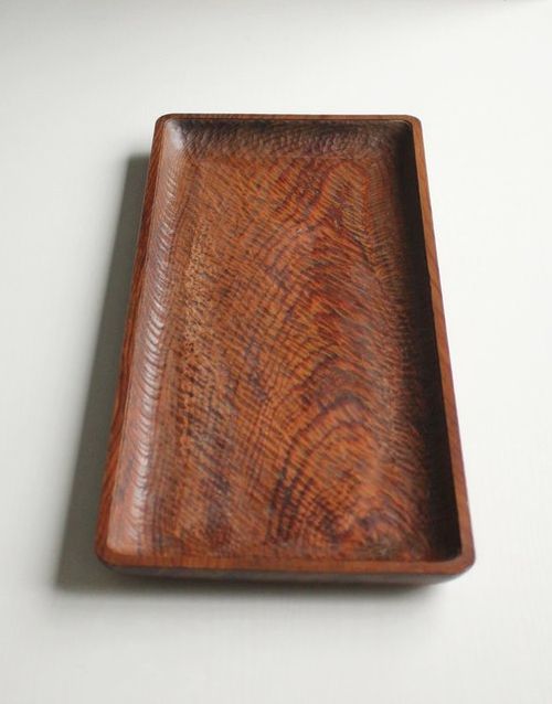 A pine wood plate ヤニ松 老松 肥松 刳貫煎茶盆 X143 | のびる