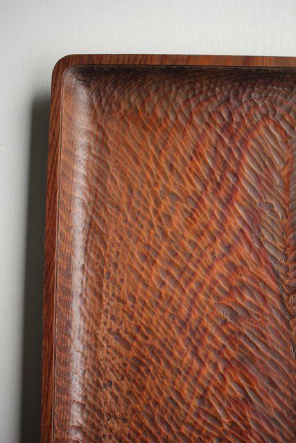 A pine wood plate ヤニ松 老松 肥松 刳貫煎茶盆 X143 | Nobiru