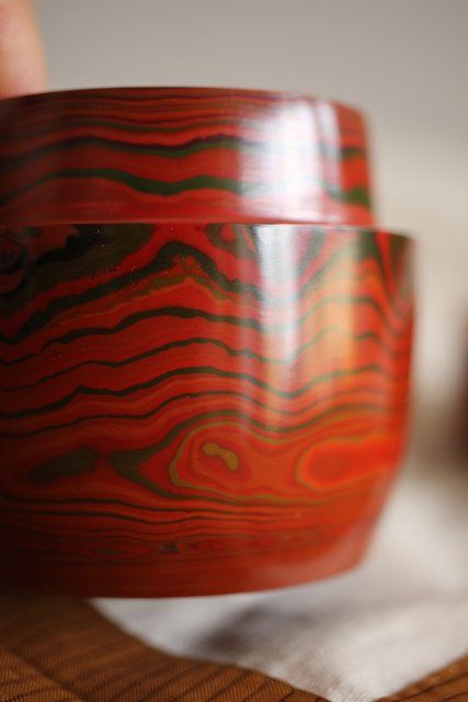 湯浅豊太郎/光悦 堆漆 棗 A urushi tea container Q271 | のびる