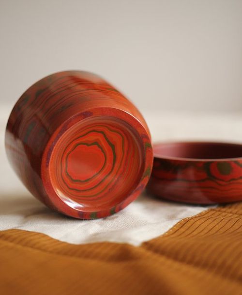 湯浅豊太郎/光悦 堆漆 棗 A urushi tea container Q271 | のびる