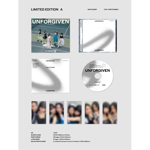 LESSERAFIM UNFORGIVEN 全巻セット LE SSERAFIM / UNFORGIVEN【4形態セット】【CD MAXI】【+DVD