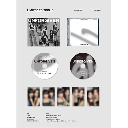 LE SSERAFIM / UNFORGIVEN【4形態セット】【CD MAXI】【+DVD