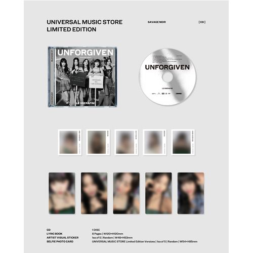 LE SSERAFIM / UNFORGIVEN【4形態セット】【CD MAXI】【+DVD