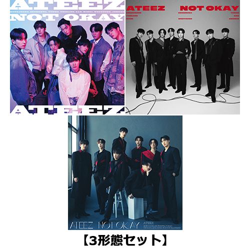 ATEEZ / NOT OKAY【3形態セット】【CD MAXI】【+PHOTOBOOK 