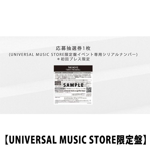 THE BOYZ / SHE'S THE BOSS【2形態セット】【通常盤＋UNIVERSAL MUSIC