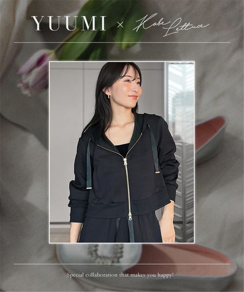 Yuumiさんコラボ ］ 【キッズ】ダブルジップショートパーカー [C7227