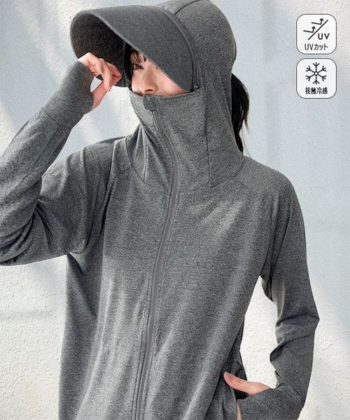 UVカット＆接触冷感 ] M L XL 選べる2タイプ 取り外しサンバイザー付き