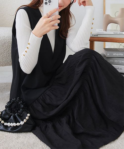 セレモニー ] M L サイズが選べる ペプラムジャケット4点スーツ