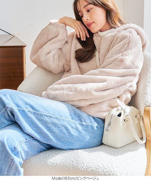 フェイクファーパーカー [K1132] | - Online Temsilcili Alışveriş