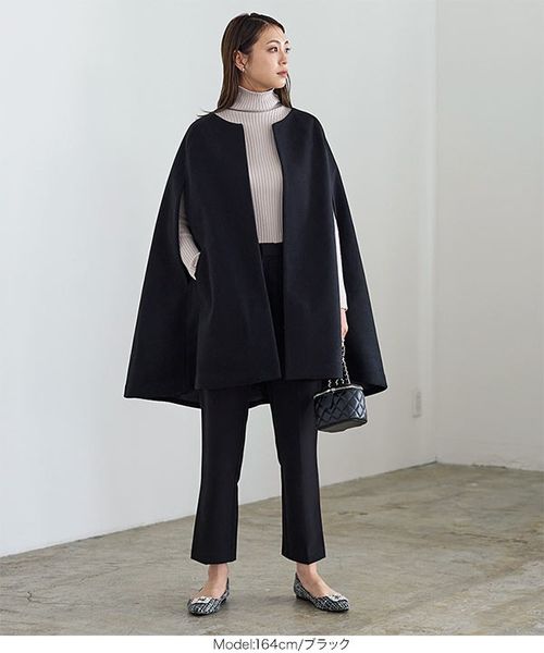 カットメルトンショートケープコート [K1185] | - Buyee日本代购服务