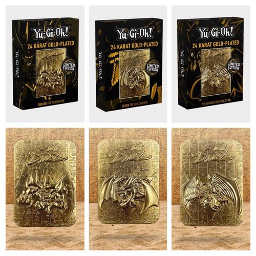 遊戯王 三幻神 24K金メッキ 金属製カード 3種セット 遊戯王』神のカード「三幻神」が立体的に！ 重厚感ある金属製