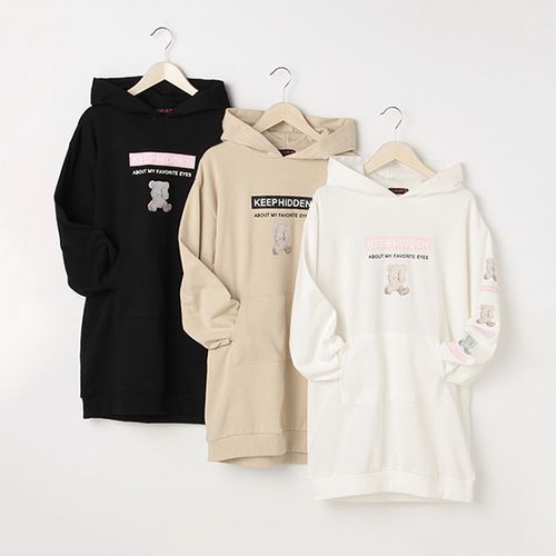 ラブトキシック 裏毛 目隠しベアパーカーワンピース Buyee日本代购服务 在0101 Marui购物 Bot Online