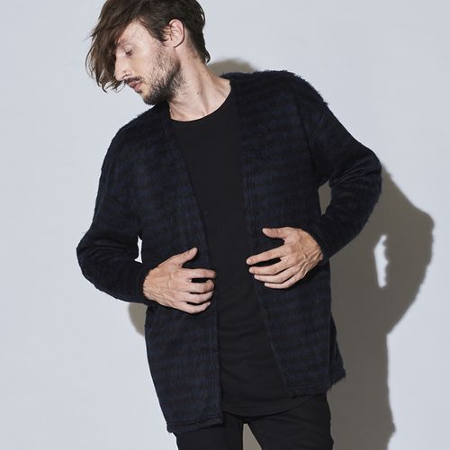 ノーアイディー シャギーパイルボタンレスカーディガン | - Buyee 통신