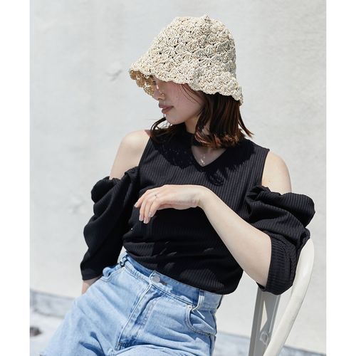 franchelippee くまパッチ変形プルオーバー　大きいサイズ　FL5 フランシュリッペ（大きいサイズ）（franche lippee） くまパッチ変形