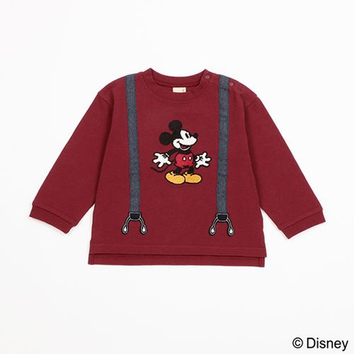 プティマイン 【Disney】ミッキー/サスペンダーロンT | - Buyee