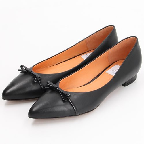 LANVIN en Bleu ポインテッドトゥビットカッターパンプス23.0cm ランバン オン ブルー ポインテッドトゥカッターパンプス