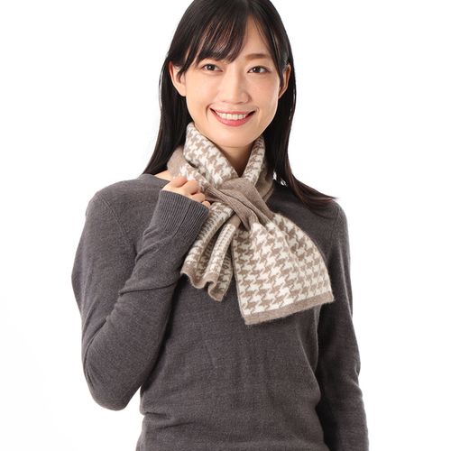 LANVIN COLLECTIONランバンコレクション　カシミヤポンチョ ランバン コレクション LANVIN COLLECTION ランバン コレクション 千鳥