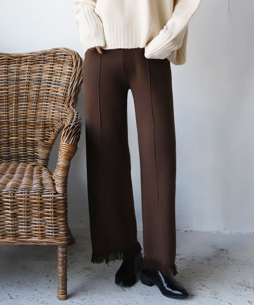 Off-White ロゴバンドパンツ 大人気 数量限定 ブラック ライトオン（レディース）（Right-on） 【BACK NUMBER】ベルト
