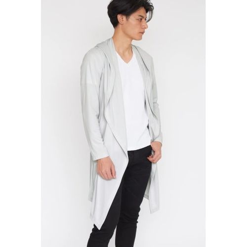 未使用に近い　トルネードマート　ホワイト パイソン柄ロングカーディガン 未使用に近い トルネードマート ホワイト パイソン柄ロング