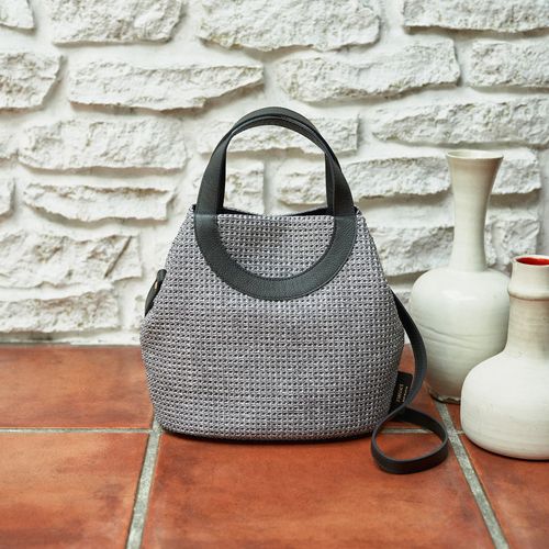 バッグ 未使用品✨️ラシット ラフィア 2WAY かごバッグ ロゴチャーム