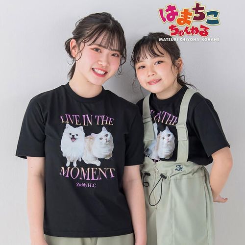 ジディ 【はまちこちゃんねる×ZIDDY】ラテ＆ポテTシャツ(130~160cm