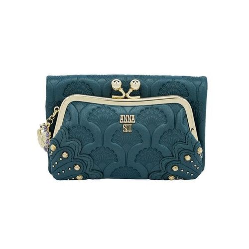 アナ スイ アナスイ ANNA SUI ピーコック 二つ折り口金財布
