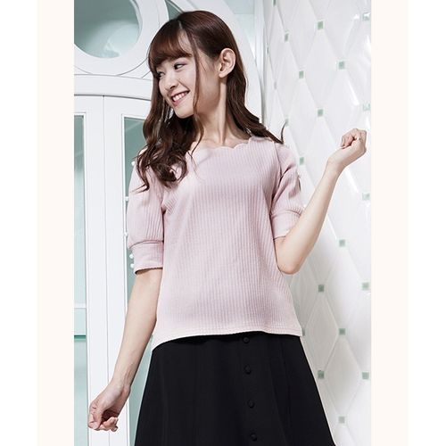 シェリエット バイ プライムパターン Cherite By Prime Pattern スカラップパールスリットリブカットプルオーバー 0101 Marui Buyee 通販代理購入サービス 0101 Maruiでお買い物