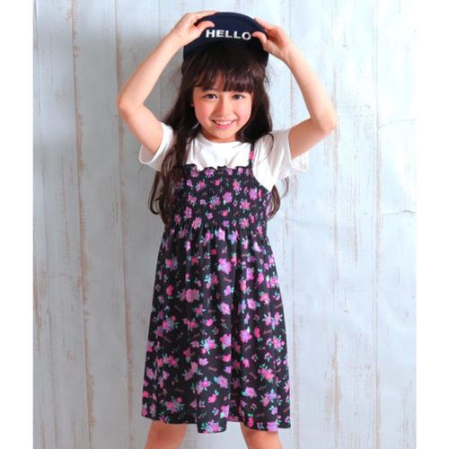 アナップキッズ ガール Anap Kids Girl 花柄シャーリングワンピース 0101 Marui Buyee An Online Proxy Shopping Service Shop At 0101 Marui Bot Online