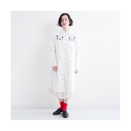 フィリル Fillil 兵隊さんとお嬢さん刺繍 シャツワンピース 0101 Marui Buyee 通販代理購入サービス 0101 Maruiでお買い物