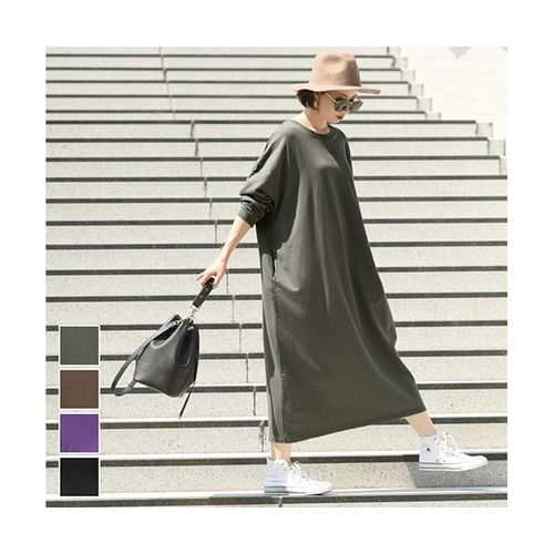 コカ Coca ポケット付きバルーンスリーブスウェットワンピース ロングワンピース オーバーサイズ ミモレ丈 0101 Marui Buyee An Online Proxy Shopping Service Shop At 0101 Marui Bot Online