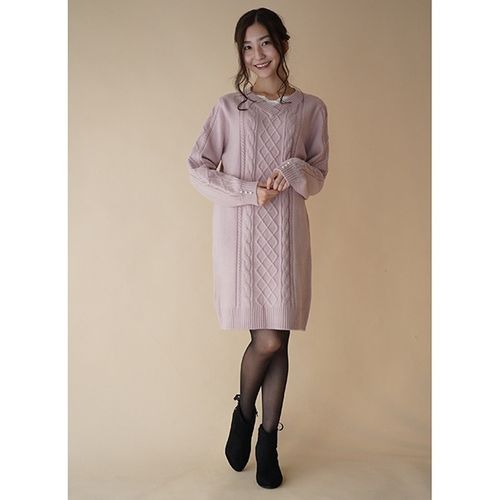パターン フィオナ Pattern Fiona Vケーブルニットワンピース 0101 Marui Buyee An Online Proxy Shopping Service Shop At 0101 Marui Bot Online