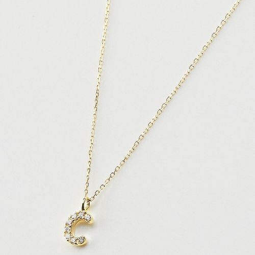ソーイ（sowi） 【K10・ダイヤモンド】イニシャル ネックレス C