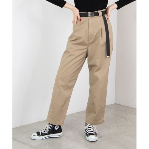 ウィゴー レディース Wego チノベルト付ワイドテーパードパンツ Buyee日本代购服务 在0101 Marui购物 Bot Online