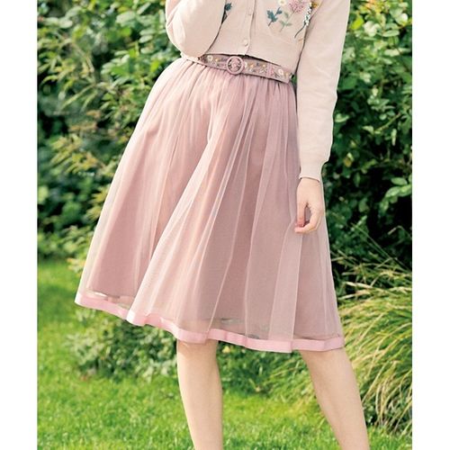 フィント（FINT） 「2020春夏新作」フラワー刺繍ベルトチュール