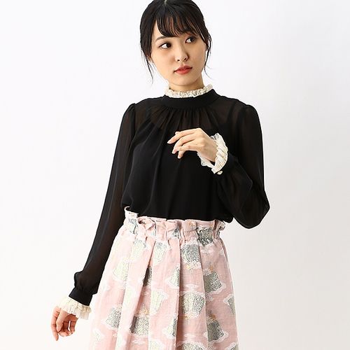 専用＊フランシュリッペ　コーディネートふりふりブラウス　シフォンブラウス　ミルク フランシュリッペ（franche lippee） ｺｰﾃﾞｨﾈｰﾄふりふりﾌﾞﾗｳｽ