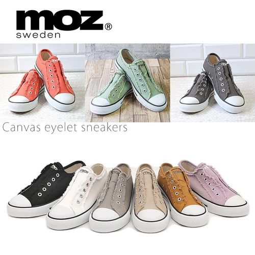 未使用 ブルーノマリ スリッポン 25 モズ 【人気定番商品】MOZ モズ紐なしスリッポンスニーカー | 0101