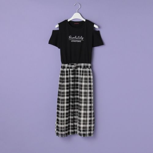 ラブトキシック（Lovetoxic） 肩開きTシャツドッキングプリーツ