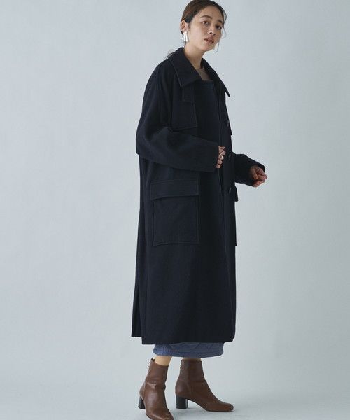 ランドワーズ 【Audrey and John Wad】ステンカラーオーバーサイズ