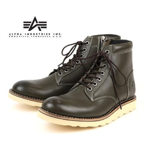 ALPHA INDUSTRIES (アルファ インダストリーズ) ブーツ (本革を ALPHA INDUSTRIES (アルファ インダストリーズ) ブーツ (本革を