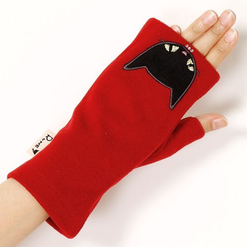 内藤ルネ（雑貨）（NAITOU RUNE） 肉球型すべり止め付ルネキャット刺繍